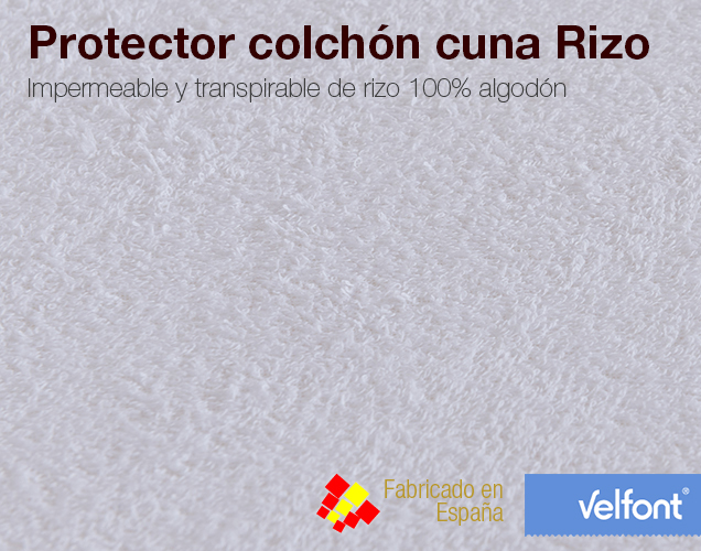 Protector colchón cuna Rizo Transpirable - Velfont