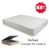 Colchón viscoelástico Lucia + Canapé Abatible de madera