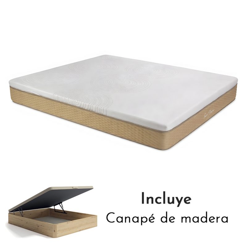 Colchón Paris + Canapé Abatible de madera
