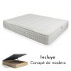 Colchón viscoelástico Lucia + Canapé Abatible de madera