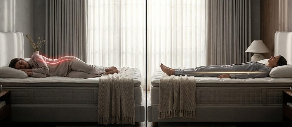 Por qué la firmeza correcta del colchón cambia tu descanso