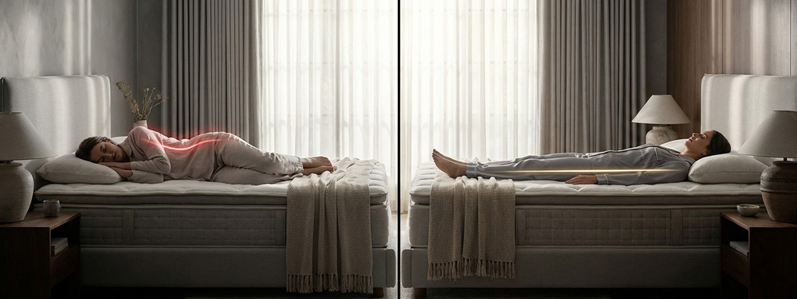 Por qué la firmeza correcta del colchón cambia tu descanso