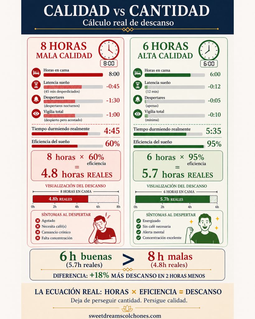 Calidad del sueño vs Cantidad