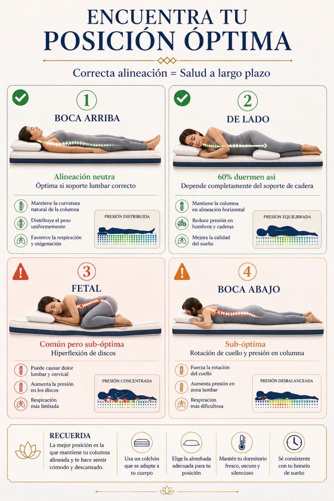 Encuentra tu posicion optima del sueño