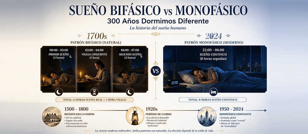 Sueño Bifásico vs Monofásico