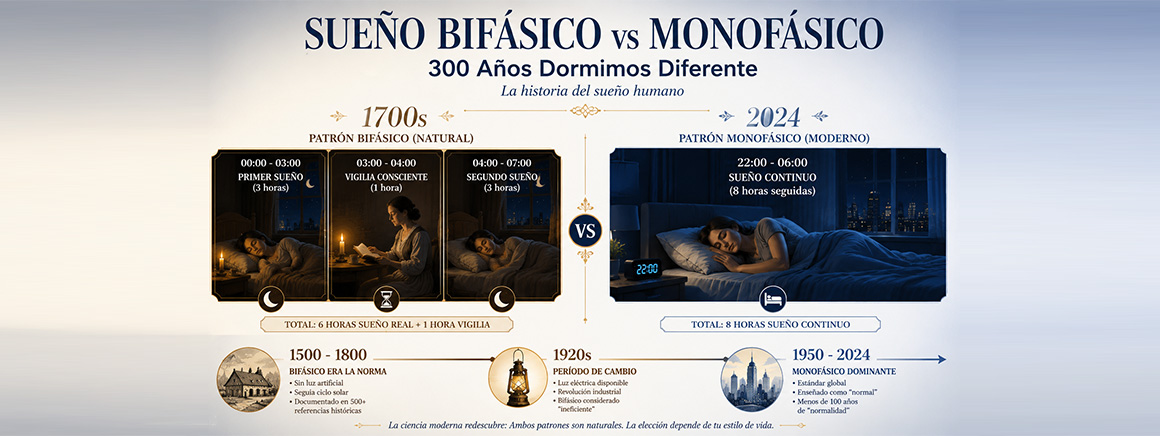 Sueño Bifásico vs Monofásico