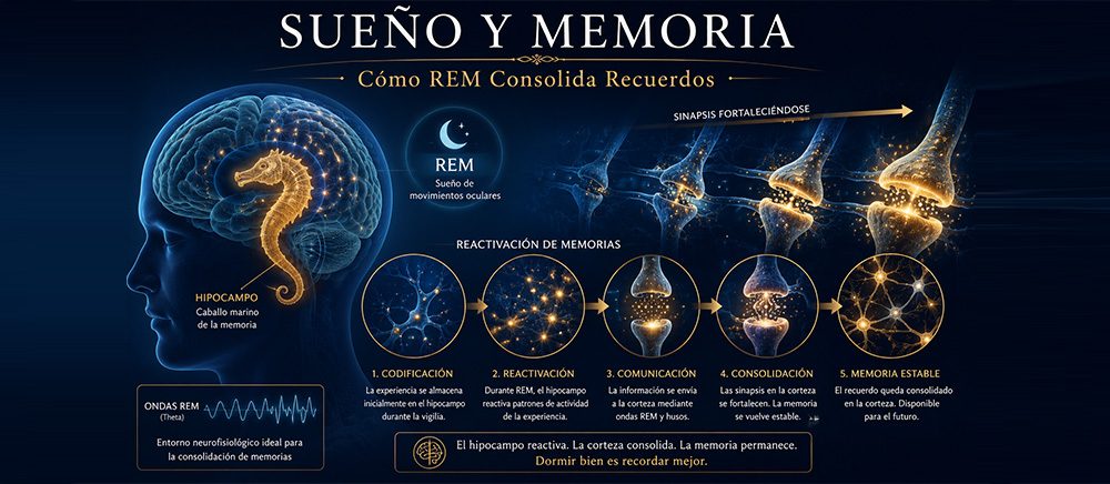Sueño y Memoria Por Qué Olvidas Si No Duermes y Cómo REM Consolida Recuerdos