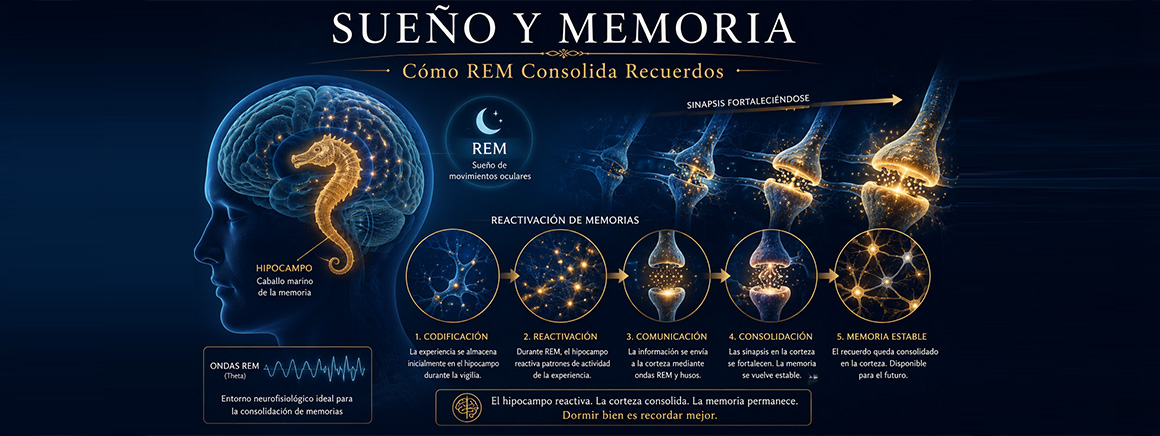 Sueño y Memoria Por Qué Olvidas Si No Duermes y Cómo REM Consolida Recuerdos