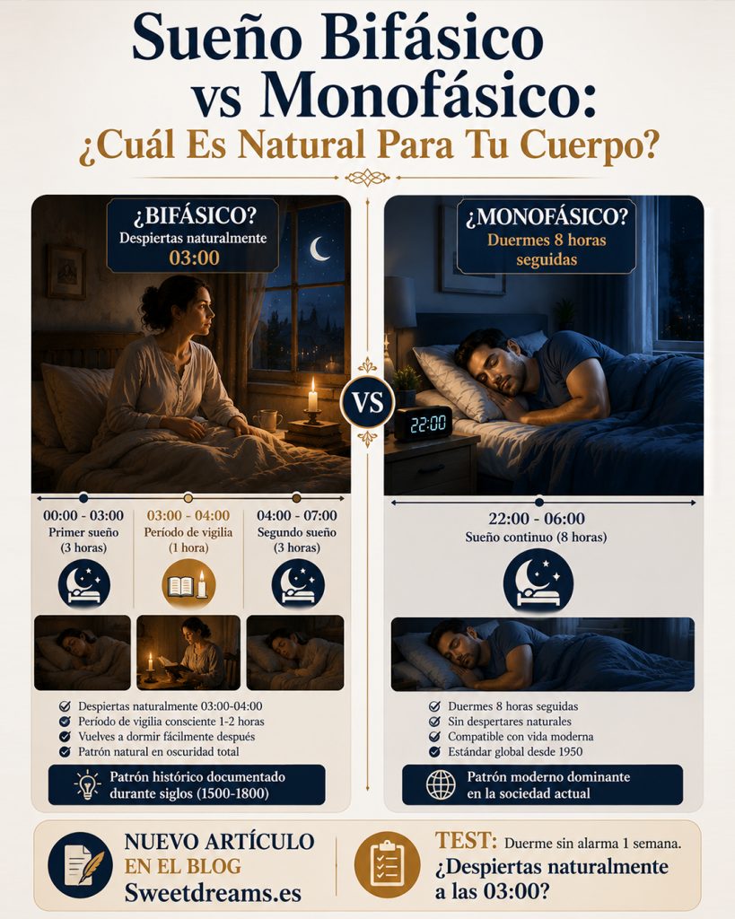 Sueño Bifásico vs Monofásico